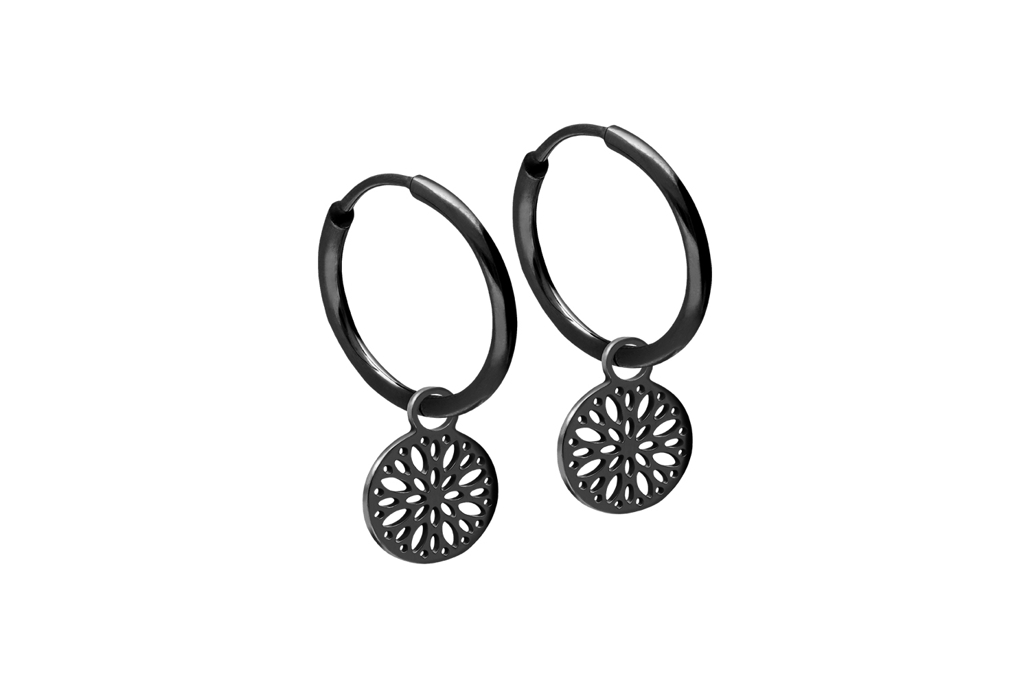 Chirurgenstahl Ohrclicker Creolen MANDALA von Piercingline